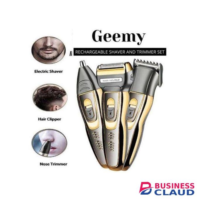 Geemy Hair Shaving Machine & Simple Clean Beard Trimmer Set Rechargeable