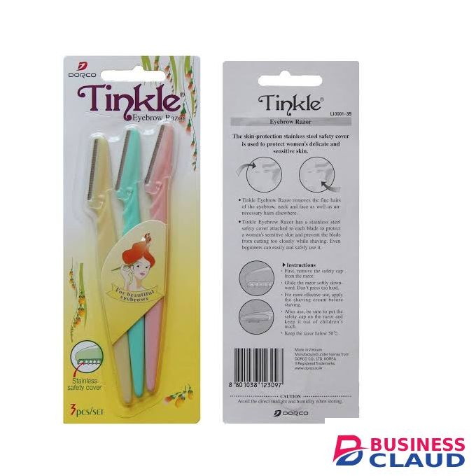 Tinkle Eyebrow Razors Facial Hair Removal Set (Pack Of 3)