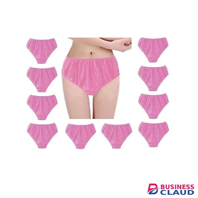 100%, 40G Nonwoven,Disposable Womens Underwear 10Pcs/Pack Pink