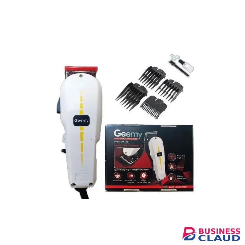 Geemy GM-1021 Electric Hair Trimmer Barbering Machine - Kinyozi BUSINESS