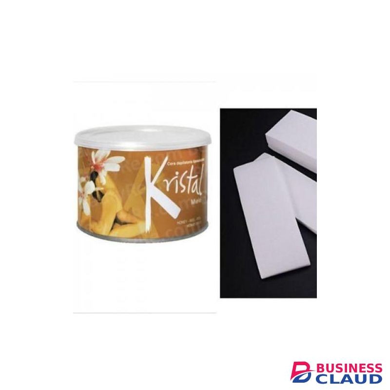 Kristal Miele hair removal honey wax + 100 waxing strips
