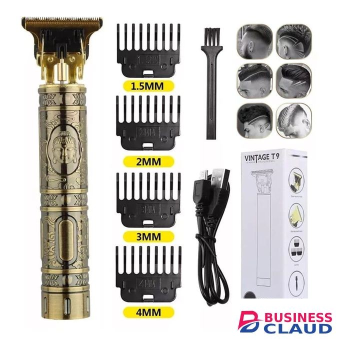 T Bald Hair Clipper Mower Rechargeable Trimmer T-Outliner Barber Shaving Machine Vintage Cordless Haircut Men Cutter Shaver