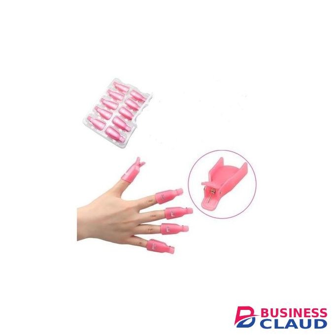 Generic10Pcs Acrylic Nail Soakers Clip GelPolish RemoverTool