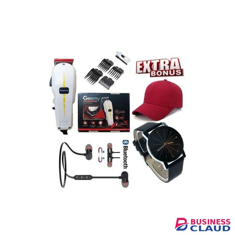 Geemy BEST SHAVER // BEST ELECTRIC SHAVER / Professional Hair Shaving Machine/Barbershop Shaving Machine- Kinyozi + Extra Bonus