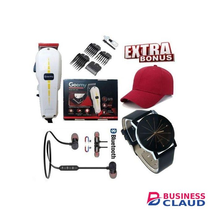 Geemy BEST SHAVER // BEST ELECTRIC SHAVER / Professional Hair Shaving Machine/Barbershop Shaving Machine- Kinyozi + Extra Bonus