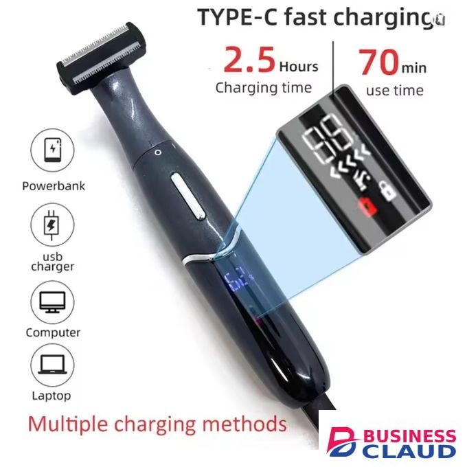 6-in-1 Portable Body & Face Shaver, Hair Clipper, Nose, Eyebrow, Sideburn, Face & Body Trimmer – Multifunctional Grooming Kit for Men & Women, Beard, Intimate & Precision Shaving