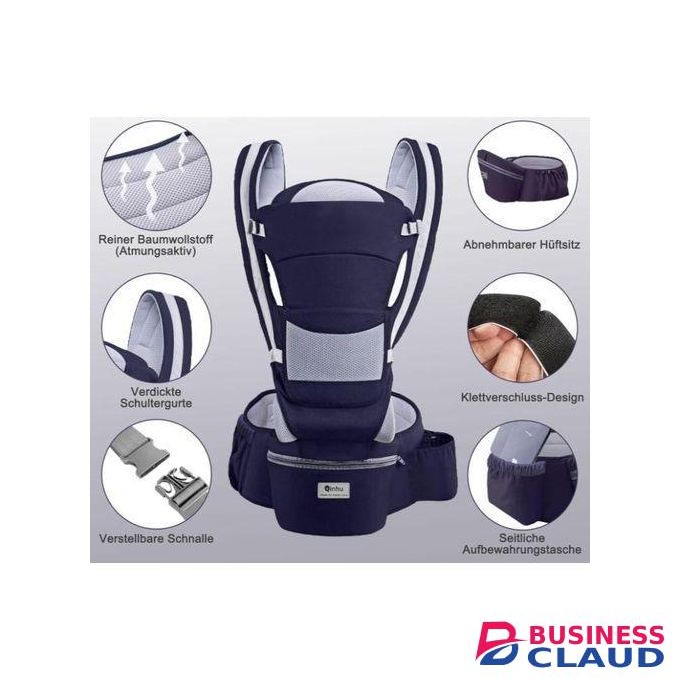 Baby Carrier, Multifunctional Ergonomic Baby Carrier For 0-36 Months, All-in-One Child Carrier With Hip Seat, Adjustable Seat, Baby Carrier With 6 Carrying Positions For Infants (Dark Blue