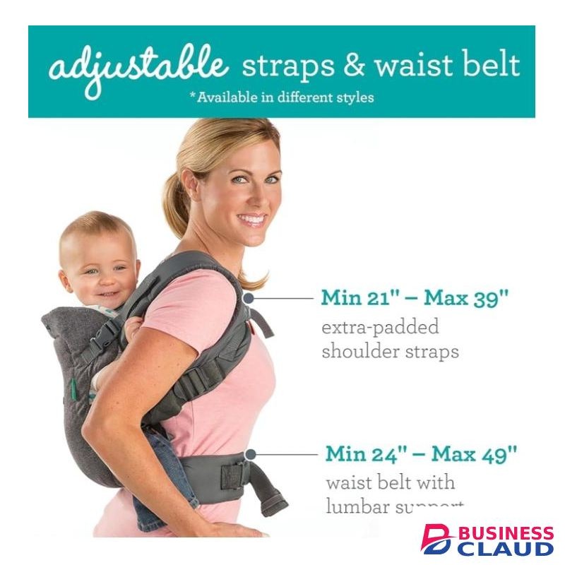 Infantino Flip 4-in-1 Convertible Baby Carrier Adjustable Ergonomic Babywearing Registry Essential Baby Carrier for Newborn to Toddler