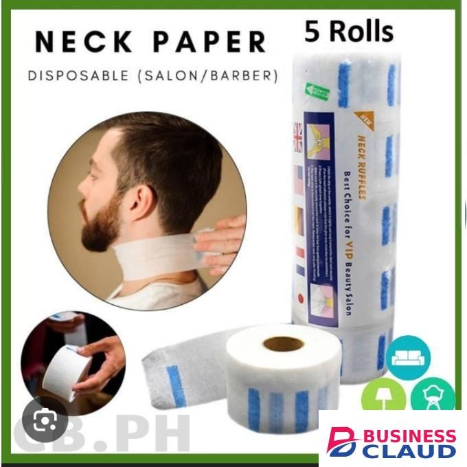 5 ROLLS Hygiene Neck Roll For Professional Hair/Shaving Machine-Kinyozi