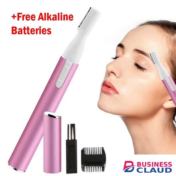 Eyebrow Trimmer Portable Shaper Painless Electric Razor For Women Men Battery-Operated Facial Hair Remover With Comb Reusable Eyebrows For Face Lips Armpit Leg Body
