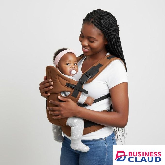 Ergonomic 5-in-1 Baby Carrier with Hip Seat & Hood – Breathable 3D Mesh, Back Support, Adjustable for Newborn to 20kg (4-6M+) - Hands-Free for Travel, Shopping, and Everyday Comfort-brown