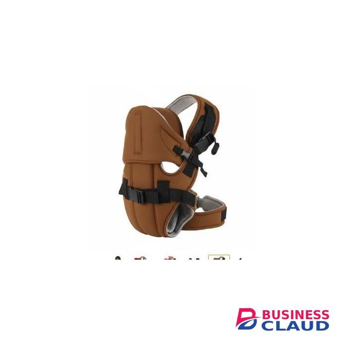 Ergonomic 5-in-1 Baby Carrier with Hip Seat & Hood – Breathable 3D Mesh, Back Support, Adjustable for Newborn to 20kg (4-6M+) - Hands-Free for Travel, Shopping, and Everyday Comfort-brown