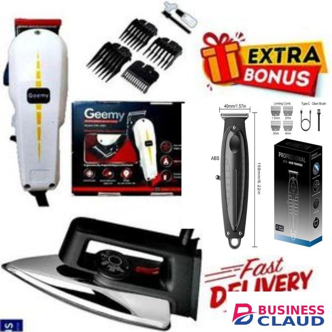 GOOD ELECTRIC SHAVER //Community & School-Friendly Kinyozi Machine – Safe Haircuts for Students, Teens & Families at Home + Good Iron box and Hair Trimmer
