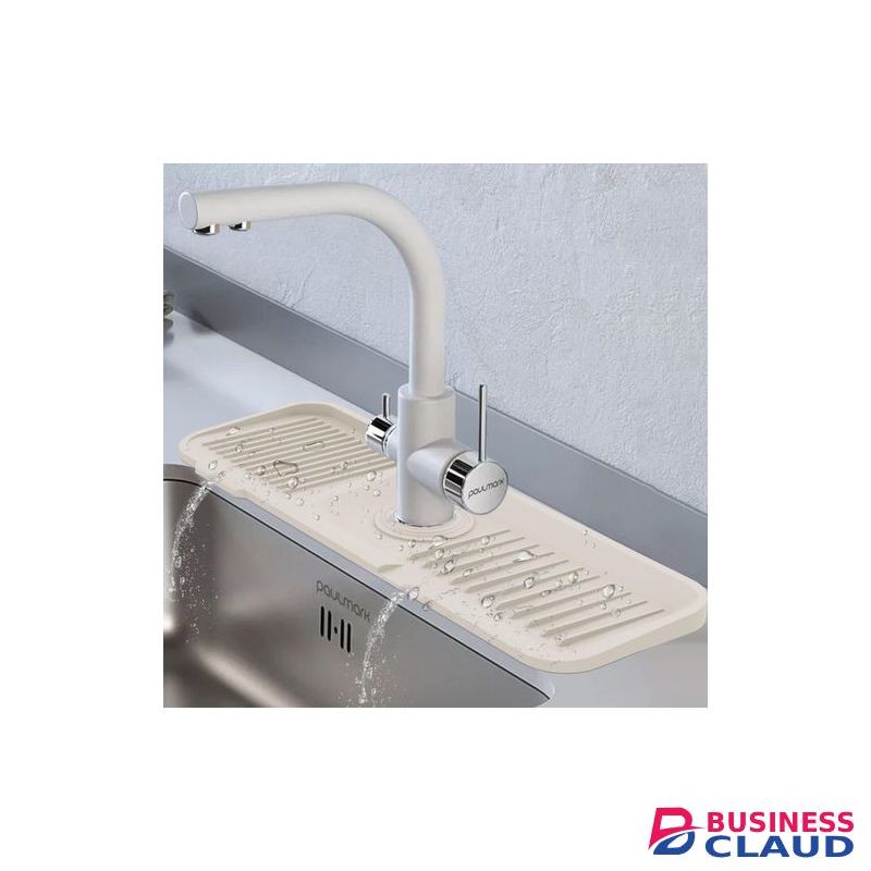 2 In 1 Faucet Silicon Splash Guard Protector Drip Catcher Soap Dish
