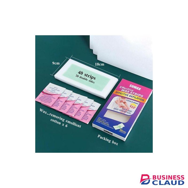 40 strips Rapid Hair Removal Double Sided Wax Strips