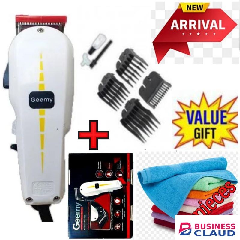 Geemy PROFESSIONAL HAIR SHAVING ELECTRIC HAIR KINYOZI MACHINE + FREE P47 WIRELESS HEADPHONES.