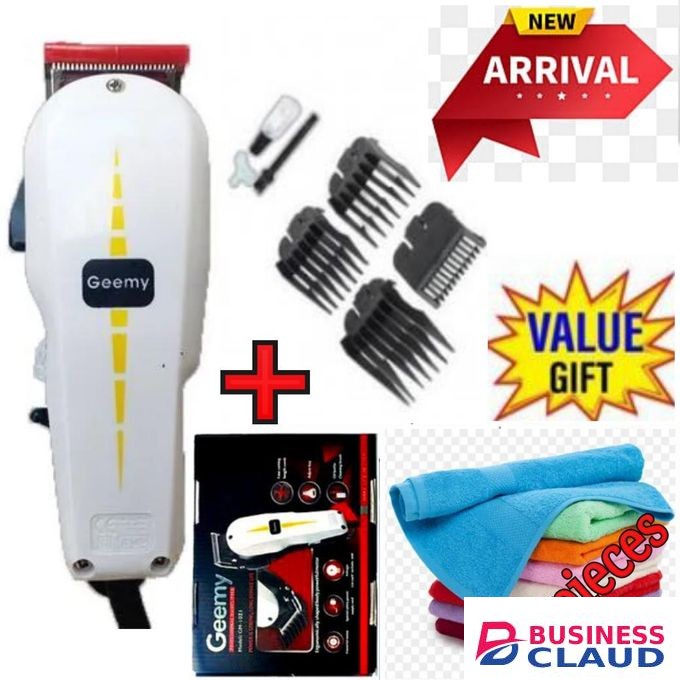 Geemy PROFESSIONAL HAIR SHAVING ELECTRIC HAIR KINYOZI MACHINE + FREE P47 WIRELESS HEADPHONES.