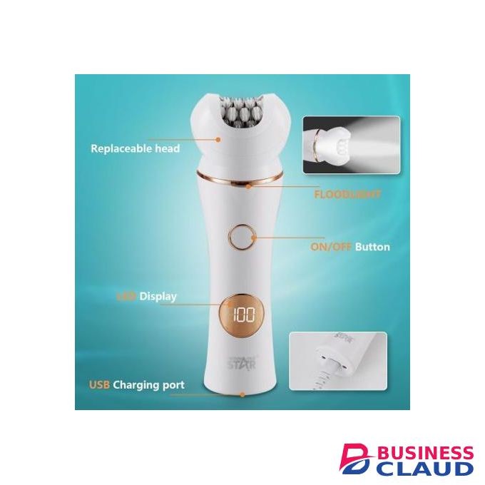 Winning star 5 in 1 Electric Epilator Set Multifunctional Detachable Waterproof Hair Clipper Body Trimmer