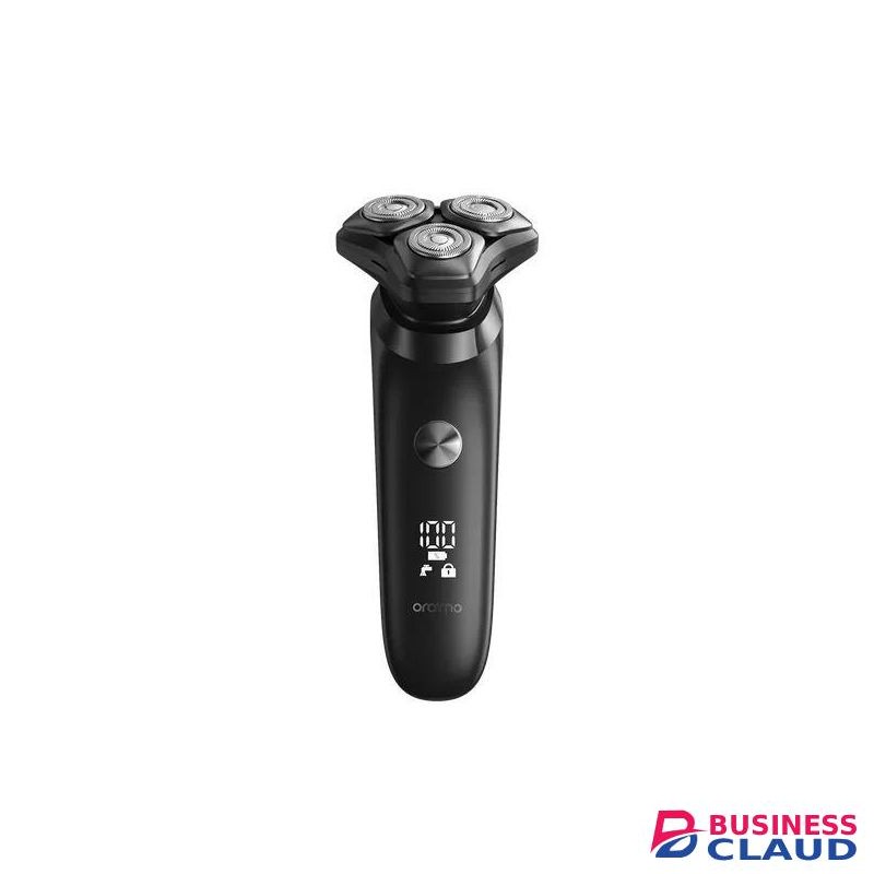 Oraimo EasyShave Grey Digital Display Shaver Rechargeable Grooming Machine with Precision Blades, Smart LED Battery Indicator, Fast Charging, Comfortable Grip & Skin-Friendly Shaving Performance