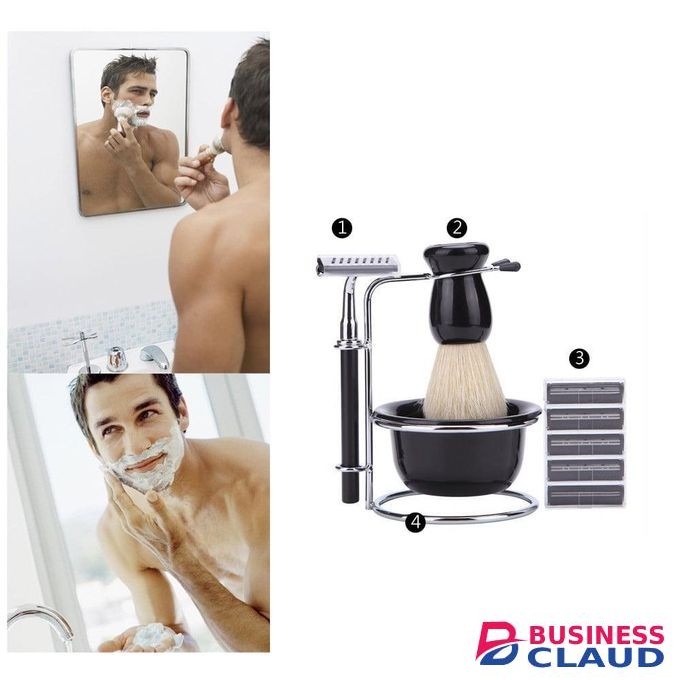 4in1 Men's Shaving Kit for Face and Body Grooming with Precision Trimmer, Beard Clipper, Nose Hair Trimmer, and Razor – Complete Hair Care Set for Smooth and Comfortable Shave