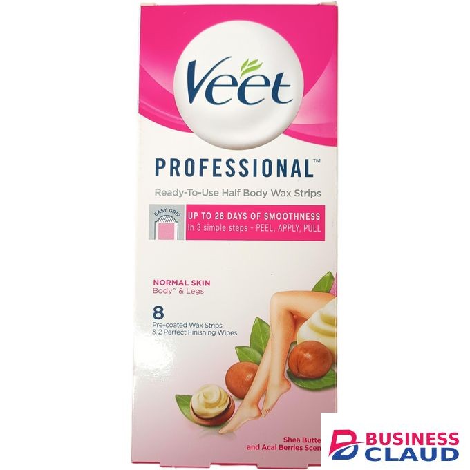Veet Proffesional Ready To Use Half Body Wax Strips For Normal Skin Body & Legs nk