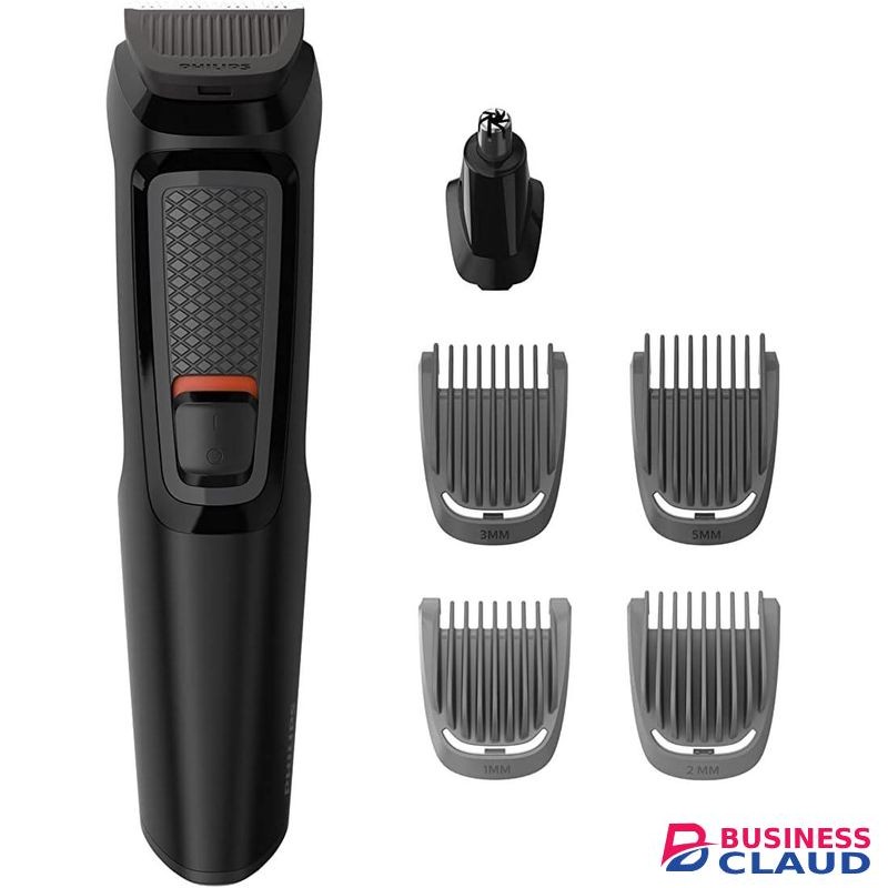 Philips Multigroom Series 3000 for Face, 6-in-1 Grooming Kit for beard, moustache, nose & ear hair, cordless, 60 min runtime, 16h full charging time, MG3710/33