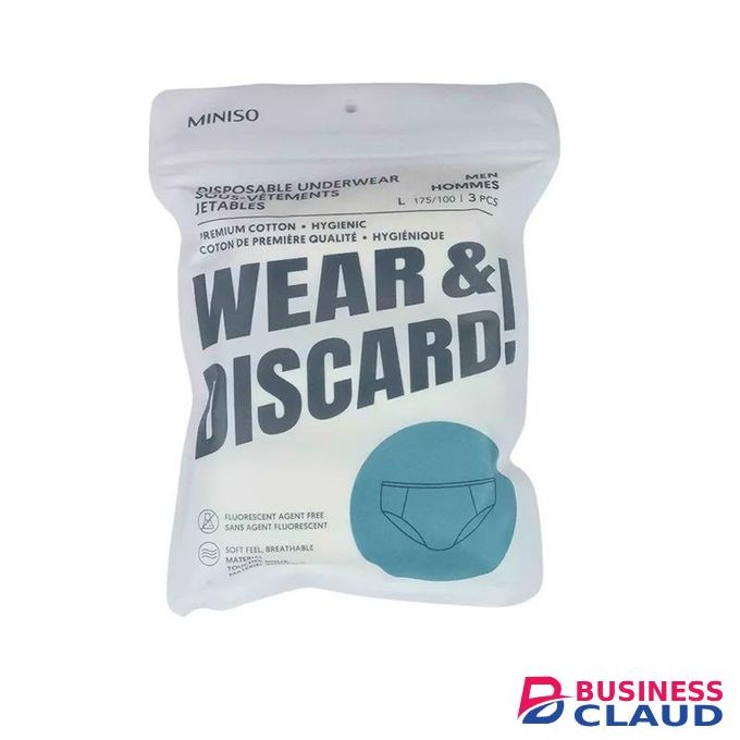 Miniso Men's Disposable Underwear (3 pcs) - XL