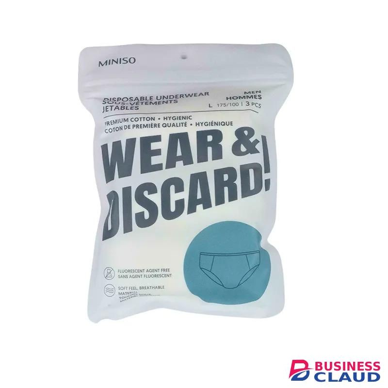 Miniso Men's Disposable Underwear (3 pcs) - XL