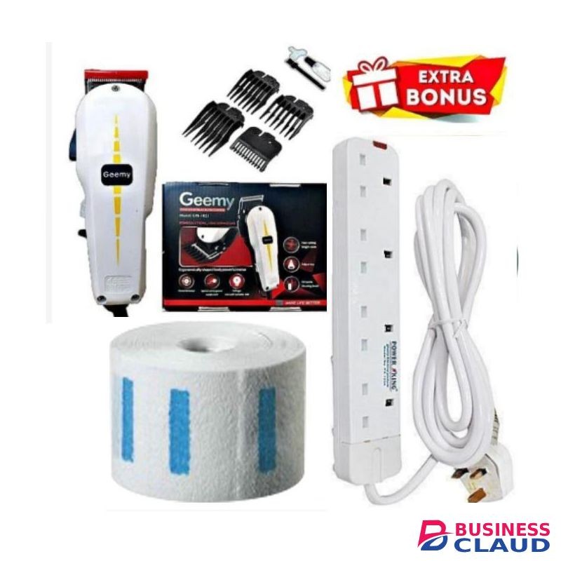 Geemy Professional Hair/Shaving Machine-Kinyozi & 4 Way Extension & Barbering/Shaving Neck Roll