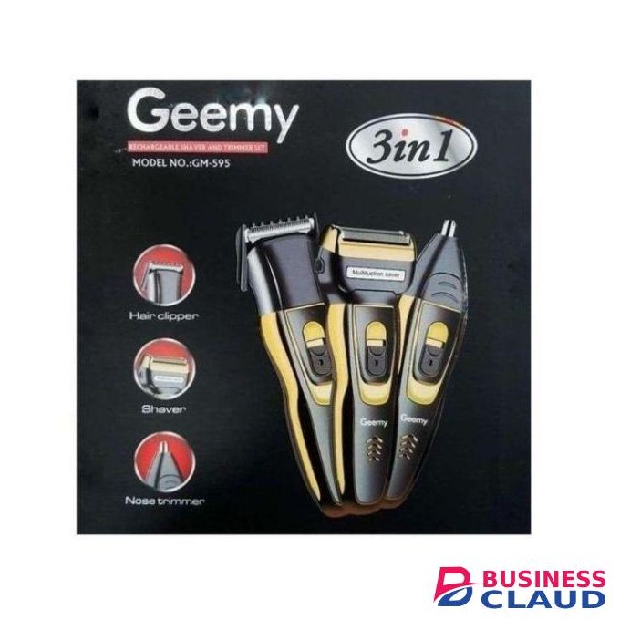 Geemy Rechargeable Shaving Machine, Finishing Trimmers 3 In 1