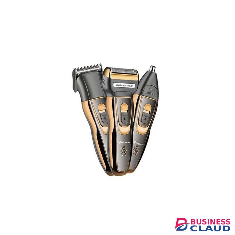 Geemy New Pro 3 In 1 Rechargeable Hair Trimmer Shaving Machine - Adult + Gifts