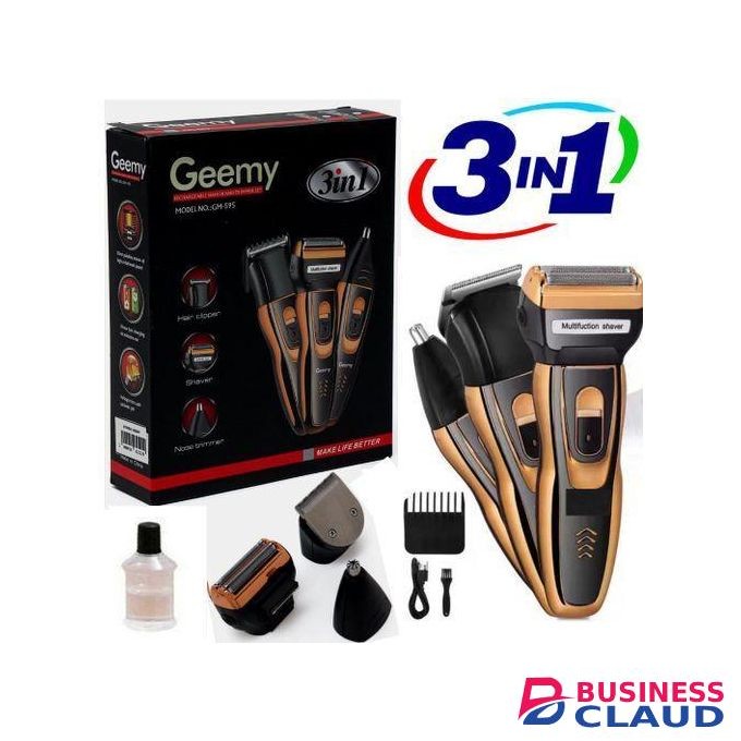 Geemy Top Quality Barber Shaving Machine-Kinyozi // Shaver // Kinyozi // Best Kinyozi // BEST Rechargeable Smoother Hair Shaving Machine, Shaver- 3 In 1 FOR KINYOZI BUSINESS.