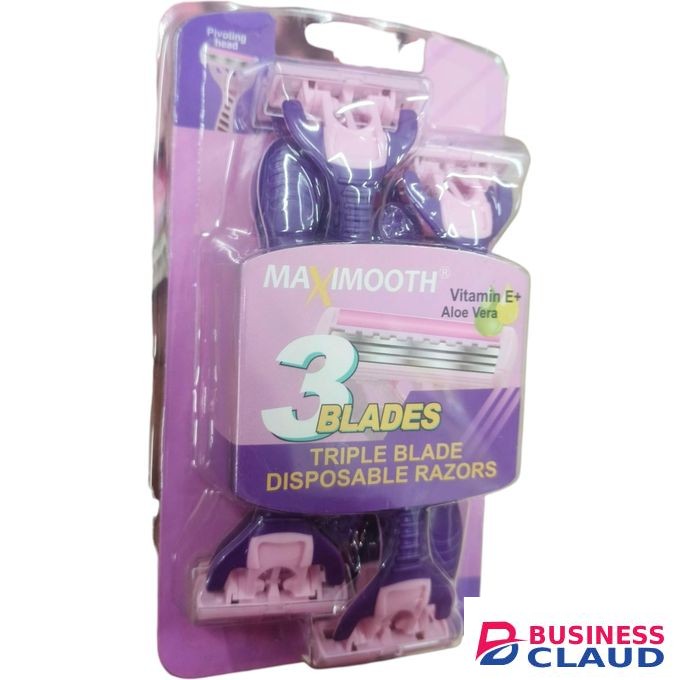 MAXIMOOTH Triple Blade Disposable Razors