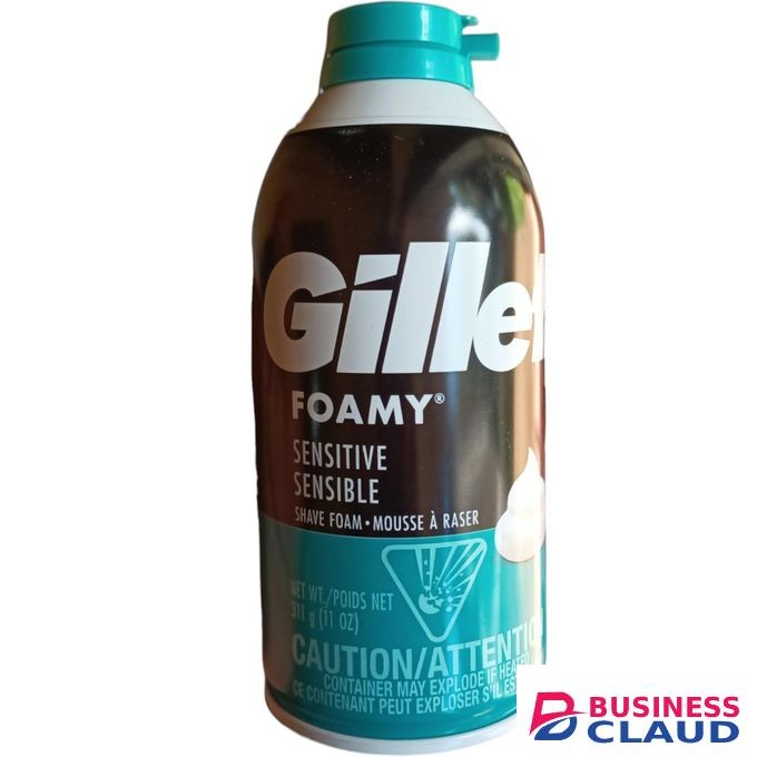 Gillette FOAMY Sensitive Sensible Shaving Foam Instant Lather Quick Rinse