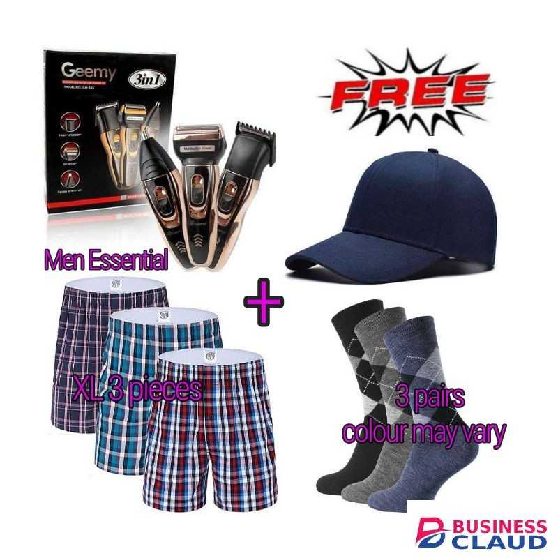 Geemy Shaving Machine 3 In 1 Smoother,Nose + Free Gifts