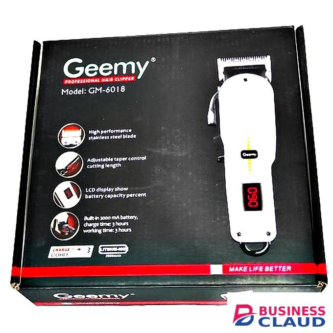 Geemy Rechargeable Hair Shaver & Beard Trimmer Cordless Shaving Machine With Indicator