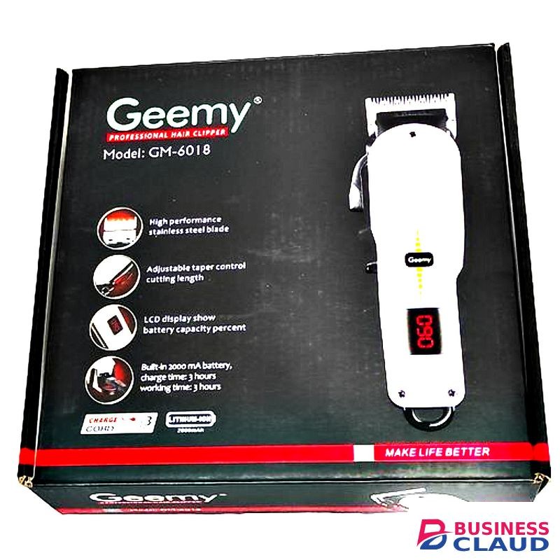 Geemy Rechargeable Hair Shaver & Beard Trimmer Cordless Shaving Machine With Indicator