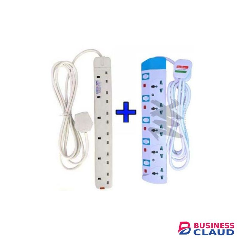 Power King Six Way Power Extension + 5way Power Extension