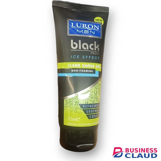 Luron Black Frost Ice Effect Non Foaming Shave Gel 175ml