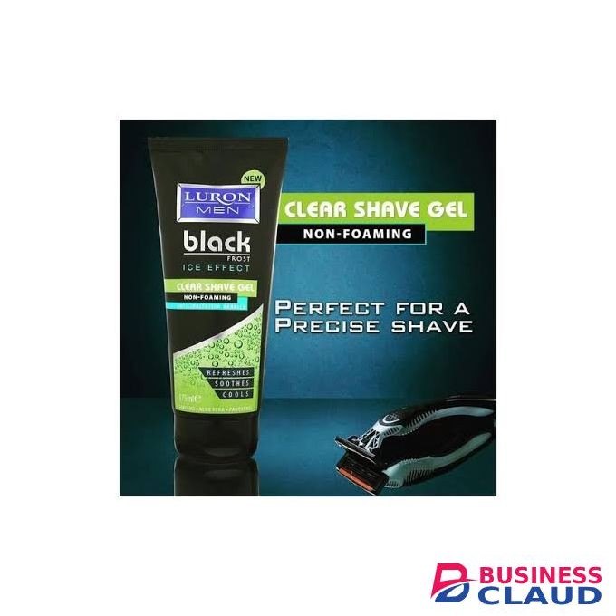 Luron Black Frost Ice Effect Non Foaming Shave Gel 175ml