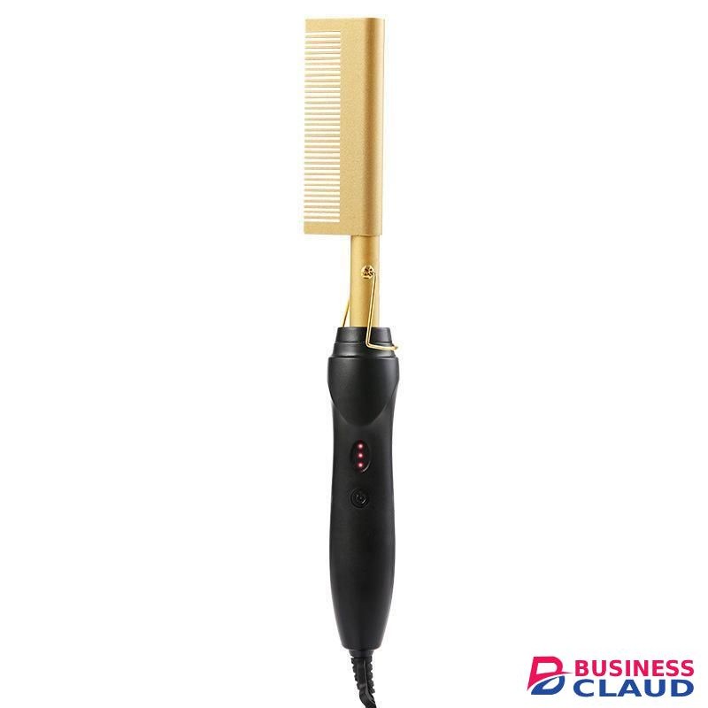 2 In 1 Electric Hair Styling Tool Heating Curler Comb Hair Straightener