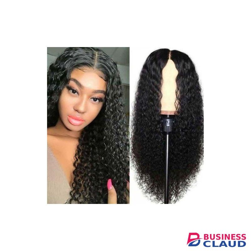 Women's W ig Long Curly Small Curly Hair - Black