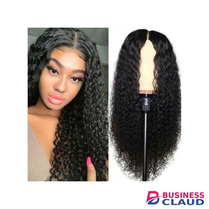Women's W ig Long Curly Small Curly Hair - Black