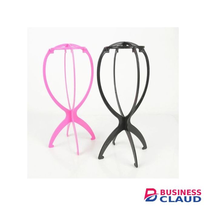 SXCHEN Wig Stand Durable Foldable Plastic Wig Holder Portable Wig Display Tool for Drying