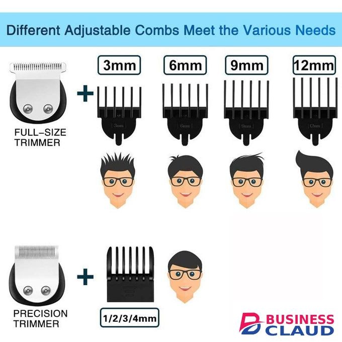 Men Waterproof Electric Hair Trimmer Kit
