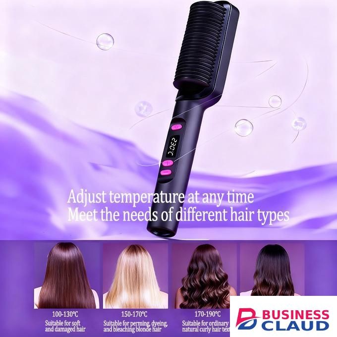 Straight hair comb is not easy to damage hair, portable for home use, two in one, straight hair, curly hair dual-use