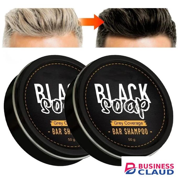 Hair Darkening Gray Hair Reverse Soap, Black Soap for Gray Hair & Beard Darkening, Effective Repair Gray White,Hair Darkening Shampoo Soap Gray Hair Coverage, Natural Darkening