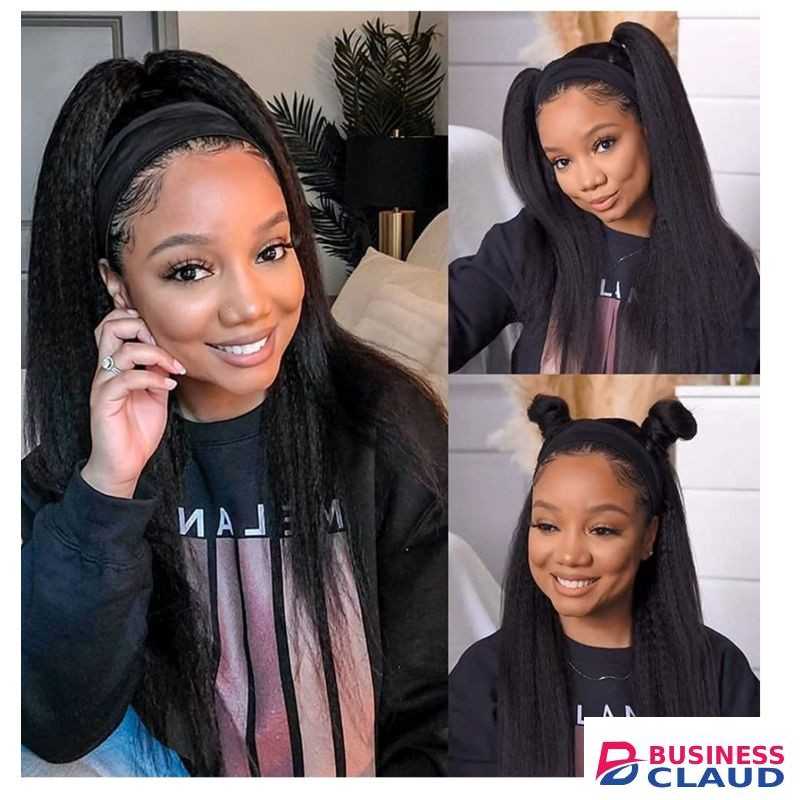 18" Soft Straight Headband Wig +Free Gift Inside!