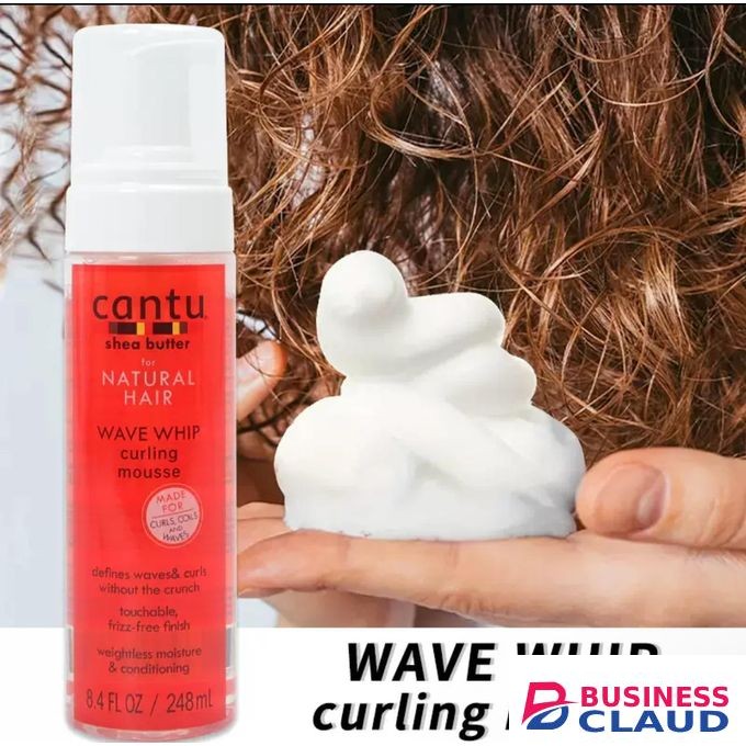 Cantu Whip curling mousse for natural curls waves and coils wrap/set mousse - 248ml