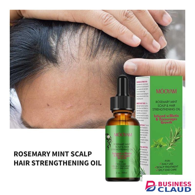 Rosemary Mint Scalp & Hair Strengthening Oil Scalp Treatment With Biotin Hair Growth Rosemary Mint Oil Hair Nourishing
